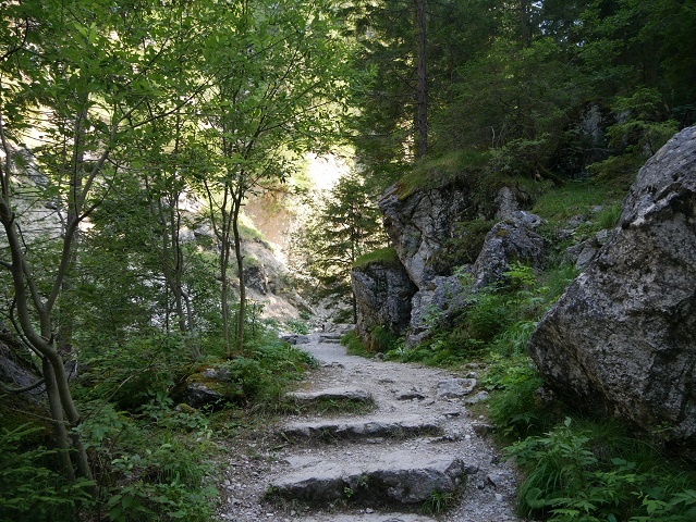 Steinstufenweg an der Pöllat