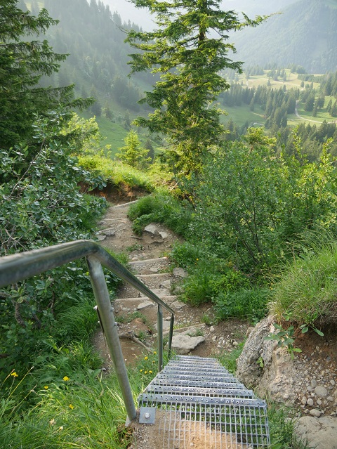 Treppe auf dem Weg zum Seelekopf