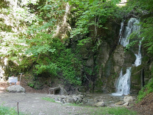 Wasserfall im Sägebachtobel oberhalb von Balderschwang