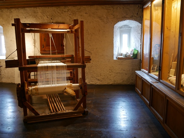 Webstuhl im Wassertor-Museum in Isny