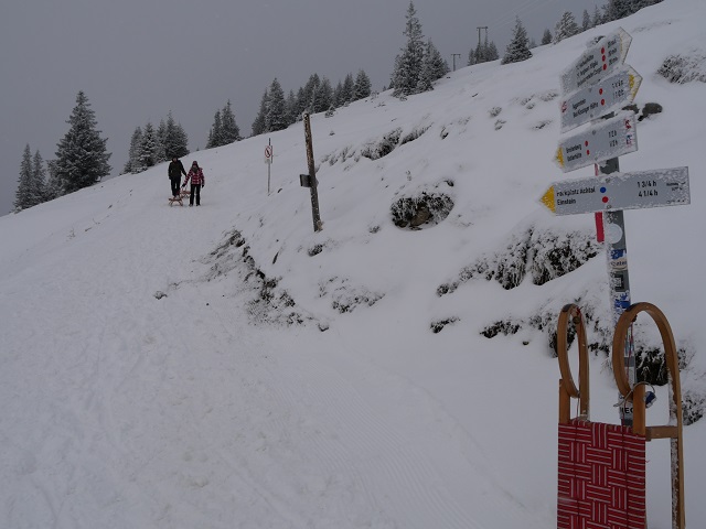 Weg von der Breitbergbahnbergstation zur Ostlerhütte