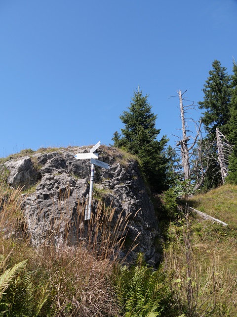 Wegweiser zum Imberger-Horn-Gipfel