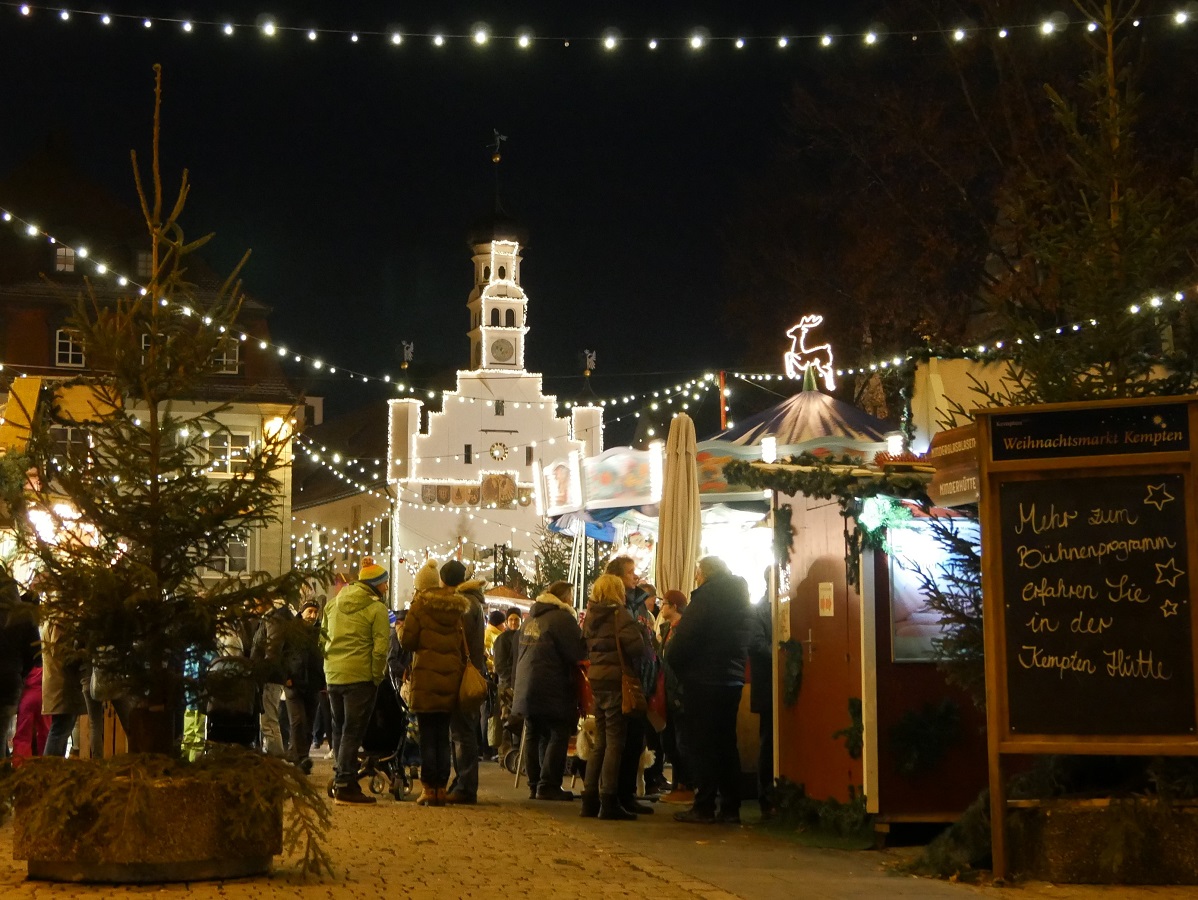 Kempten - einer der schönsten Weihnachtsmärkte im Allgäu