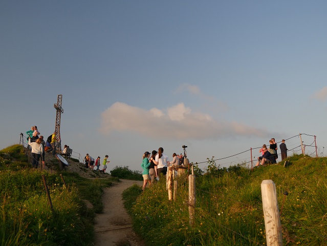 Abends auf dem Hochgrat-Gipfel