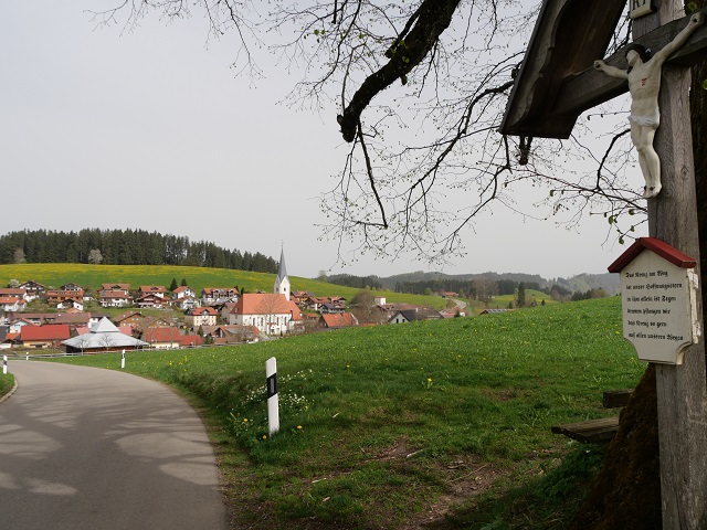 auf dem Bodensee-Königssee-Radweg nach Stiefenhofen