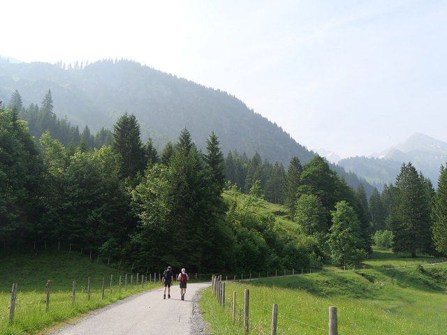auf dem Weg nach Einödsbach