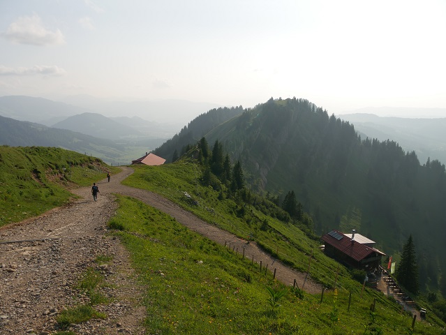 Weg vom Hochgrat zum Seelekopf