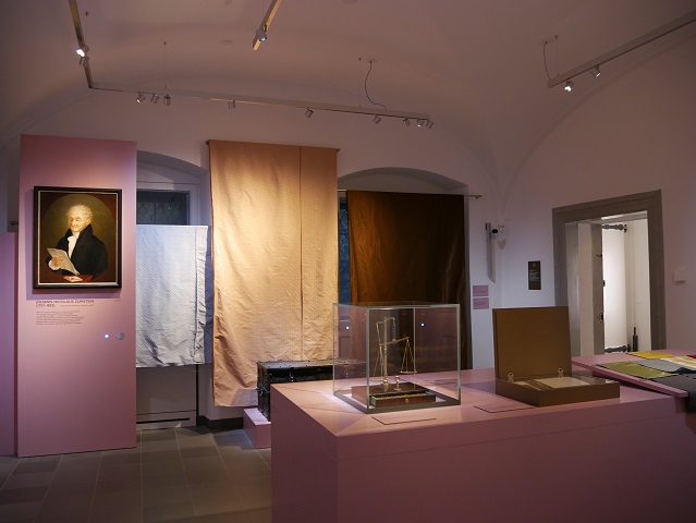 Ausstellungsraum über die Kaufmannsfamilie Zumstein im Kempten-Museum