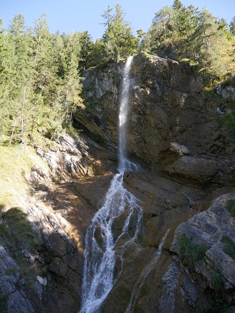 der Zifelsbbach-Wasserfall bei Hinterstein